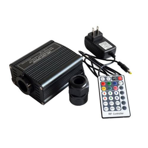 16W Single Head RGBW LED Optic Fibre Engine Driver With 28 Keys RF Remote Controller